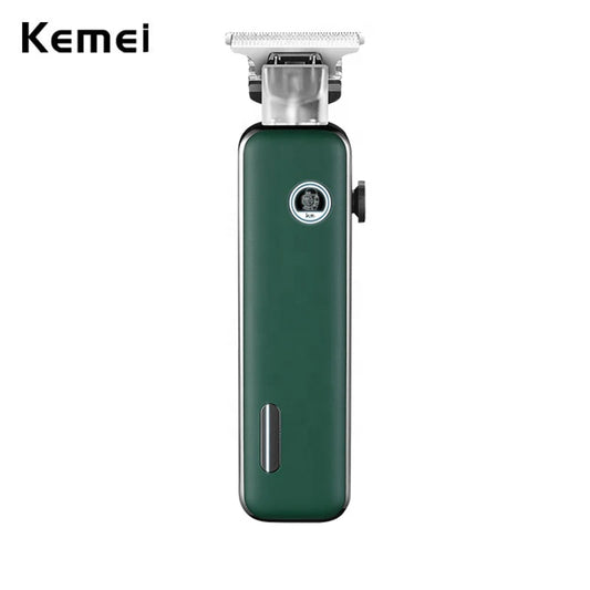 Kemei Professional Barber Hair Trimmer T-blade Dry-shaving and Fading Hair Clipper All-around Outlining Close-cutting Machine