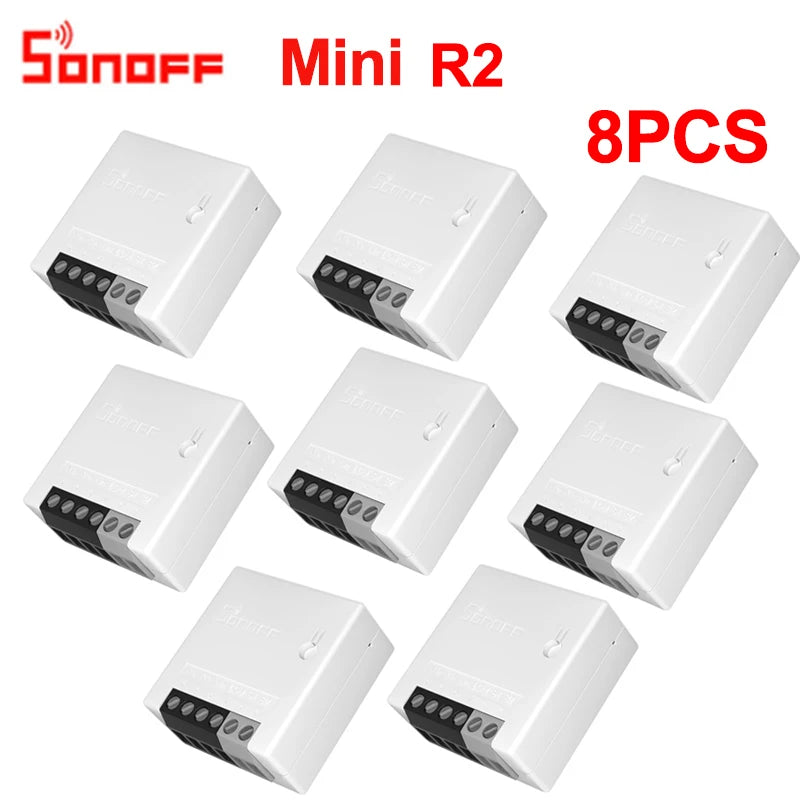 Sonoff Mini R2 Wifi Smart Switch MINIR2 2 Way Modules eWeLink APP DIY Switch Wireless Remote Control Work with Alexa Google Home - Jamboshop.com