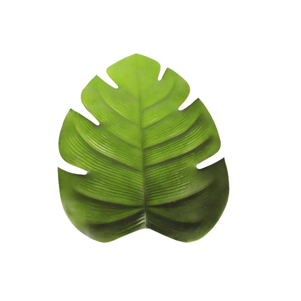 60x38cm Super Large Size Monstera Shaped Table Mat Green Leaf Placemat Dining-table Coaster EVA Eco-friendly Placemats Cup Mats