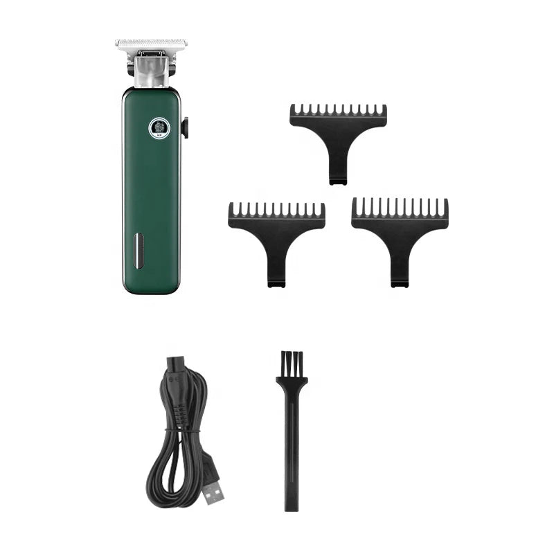 Kemei Professional Barber Hair Trimmer T-blade Dry-shaving and Fading Hair Clipper All-around Outlining Close-cutting Machine