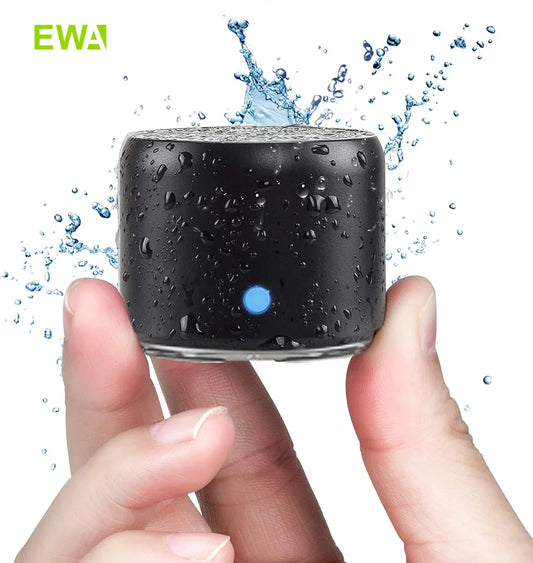 EWA A106 Pro Mini Bluetooth Speaker with Custom Bass Radiator, IPX7 Waterproof, Super Portable Speakers, Travel Case Packed - Jamboshop.com