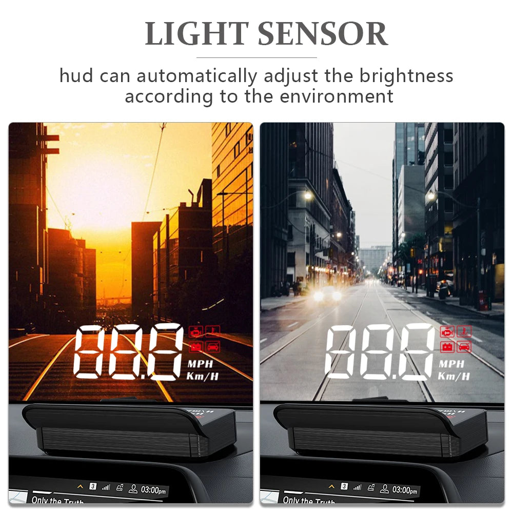 WiiYii M3 HUD Head-Up Display obd2 trip computer Speed Projector OBD2 auto On-Board Computer Fuel Mileage Alarm Car Accessories - Jamboshop.com