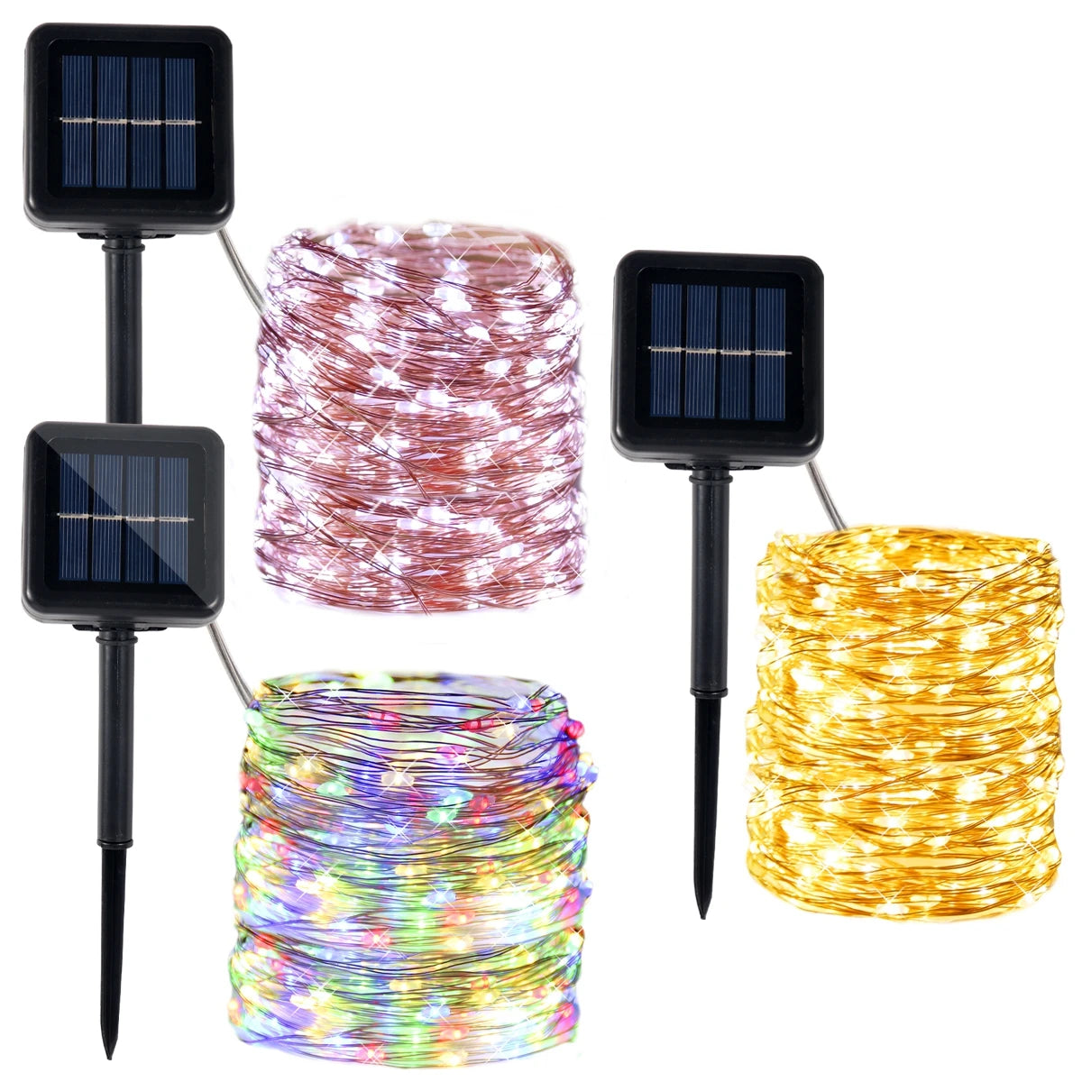 Solar Garland Led String Lights Outdoor Christmas Lights String Christmas Decor For Tree Home Garden New Year 2023 - Jamboshop.com