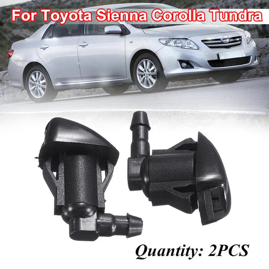 Front Windshield Washer Nozzles Replacement For Toyota Sienna 04-10 Corolla Solara Tundra Replaces OEM 85381-AE020 Spray Jet - Jamboshop.com