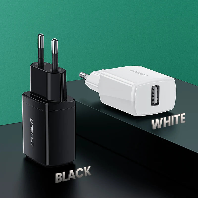 Ugreen 5V 2.1A USB Charger for iPhone 14 X 8 7 iPad Fast Wall Charger EU Adapter for Samsung S9 Xiaomi Mi 8 Mobile Phone Charger - Jamboshop.com