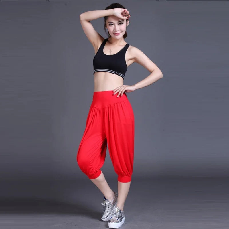 Women Yoga Pants Sports Clothing Women Plus Size Yoga Leggings Women Sportswear 7 Point Pants Sport Pants Modal Yoga clothes