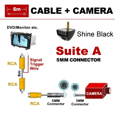 SINOSMART Hot Sale Universal HD Car Parking Reverse Backup Rear/Front Camera for Vehicle Yellow Bule Red Brown White Black - Jamboshop.com