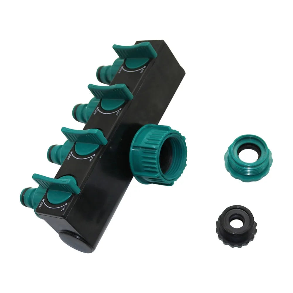 1/2"-3/4" Hose Splitters Garden Water Control Valve 4-way Splitter Agricultural tools farm Drip irrigation Faucet Adapter