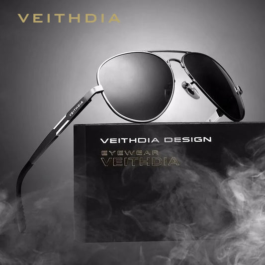 VEITHDIA Sunglasses Men Aluminum Fashion Outdoor Polarized UV400 Women Sun Glasses Accessories Eyewear Male For Female 6695 - Jamboshop.com