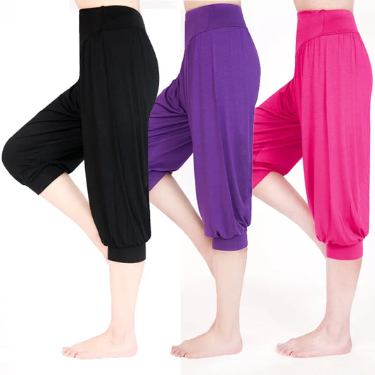 Women Yoga Pants Sports Clothing Women Plus Size Yoga Leggings Women Sportswear 7 Point Pants Sport Pants Modal Yoga clothes