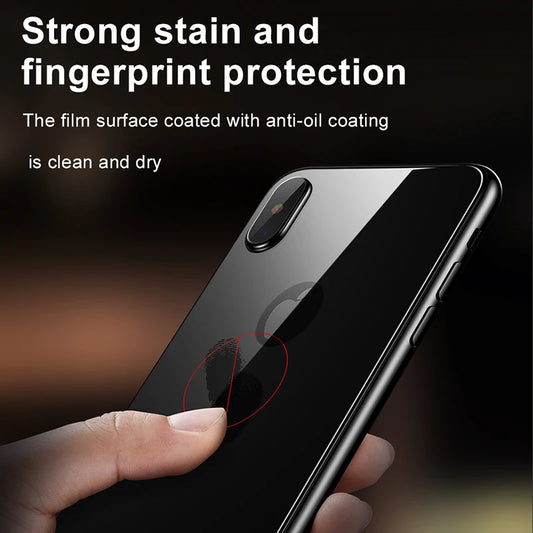 9D Protective Back Tempered Glass For iPhone 14 13 12 11 Pro XS MAX XR X 7 8 Plus Full Cover Screen Protector Black White Glod