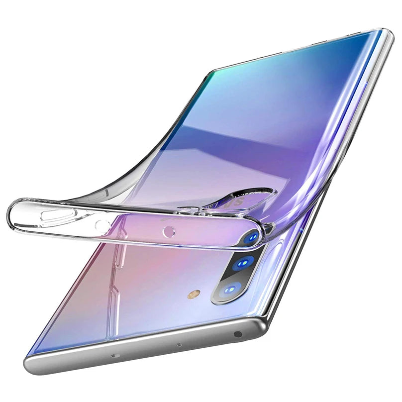 Ultra Thin Silicone Clear Phone Case On For Samsung Galaxy Note 10 Plus Pro 10+ Soft Back Cover Case For Samsung Note10 Note10+