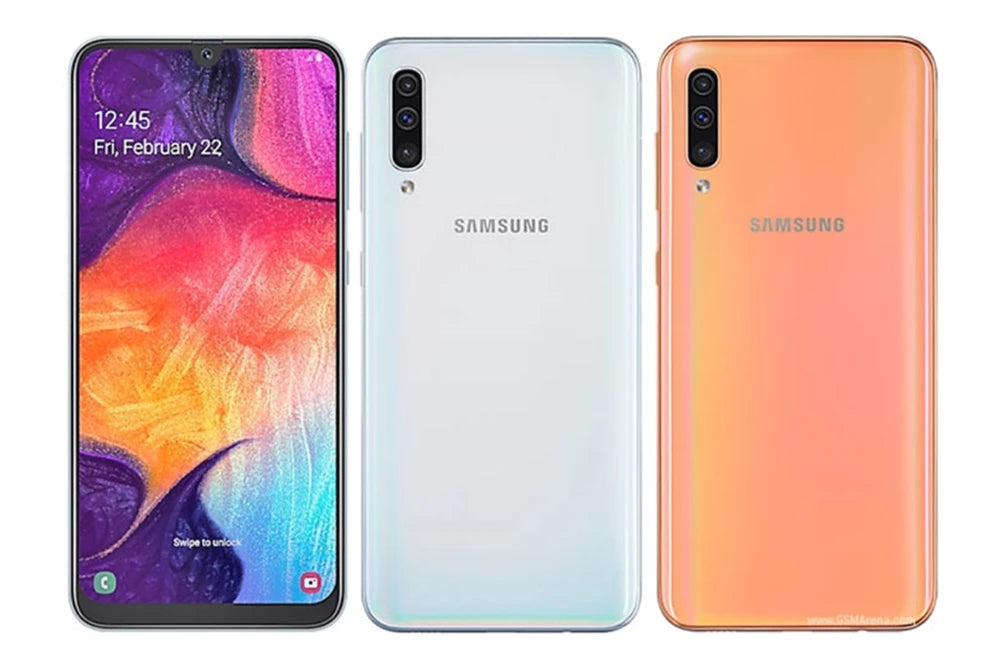 Samsung Galaxy A50 A505FD A505FN/DS Dual Sim Global Version 4GB RAM 128GB ROM 6.4" NFC Exynos 4G LTE Original