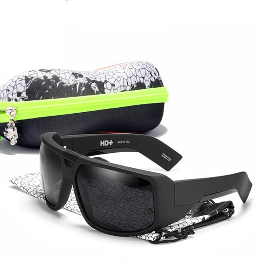 TOURING Polarized Sunglasses Men UV400 Sport Driving Goggles Mirrored Shield Brand New Shades With Free Case - Jamboshop.com