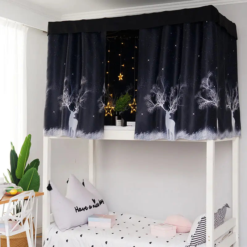 Dormitory Canopy Bed Curtains Bunk Single Curtain Student Bed Dustproof Privacy Protection Mosquito Net Bedroom Home Decor - Jamboshop.com