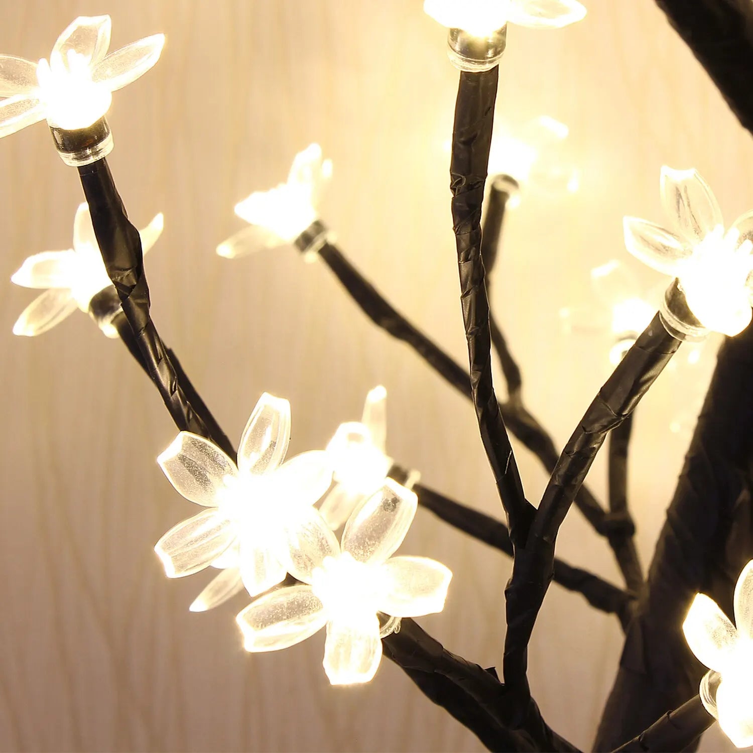 Cherry Blossom Tree Light,17inch 40LED Lighted Tabletop Artificial Flower Bonsai Tree Lamp USB Powered Gifts for Home Decor - Jamboshop.com