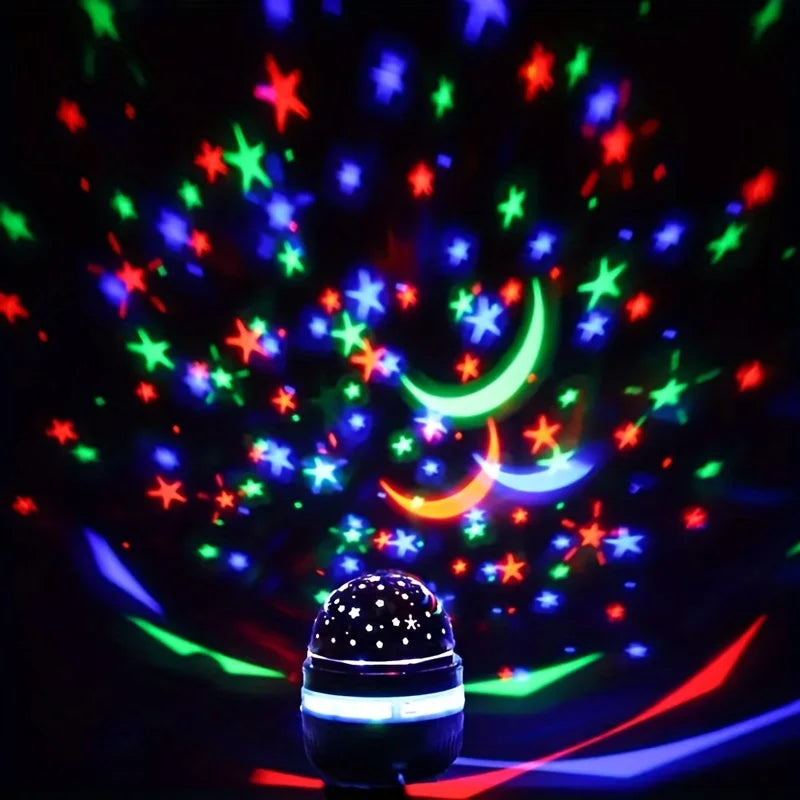 1PC Star Projector Lamp Usb Powered Colorful Rotating Magical Ball Light Car Atmosphere Lamp KTV Bar Disco DJ Party Stage Light - Jamboshop.com