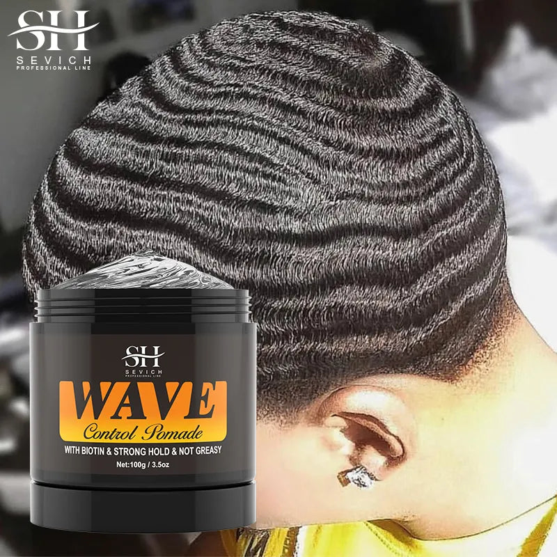 2023 Natural Wavy Frizz Control Pomade Strong Hold Nourishing Scalp Wave Cream Hair Styling Tools Anti-Hair Loss For Black Men - Jamboshop.com