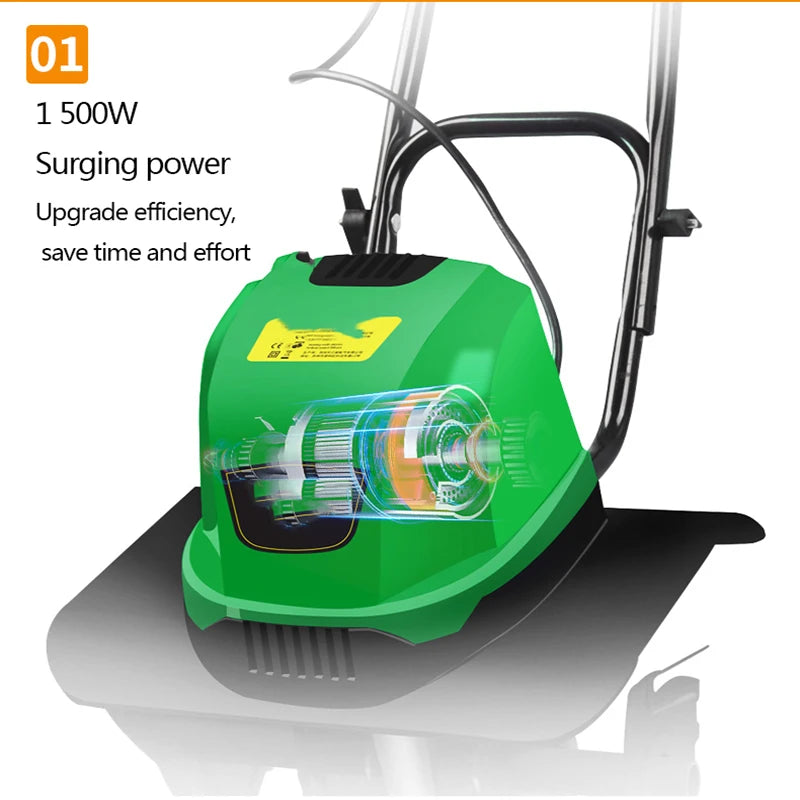 TLEG-01A Electric Small Household Scarifier 220V/1500W Orchard Garden Lawn Mower Micro Tillage Plowing Machine Farm Tools