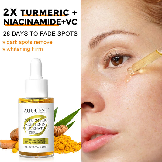 Vitamin C Face Serum Hyaluronic Acid Collagen Skincare Turmeric Pore Shrinking Brighten Glowing Serum For Women Facial Skin Care - Jamboshop.com