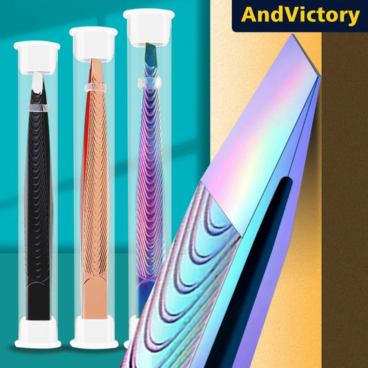 1Pcs Eyebrows Tweezers Trimmer Professional Beard Eyelash Brow Hair Removal Plucker  For Face Makeup Tool Man Or Women' Bag