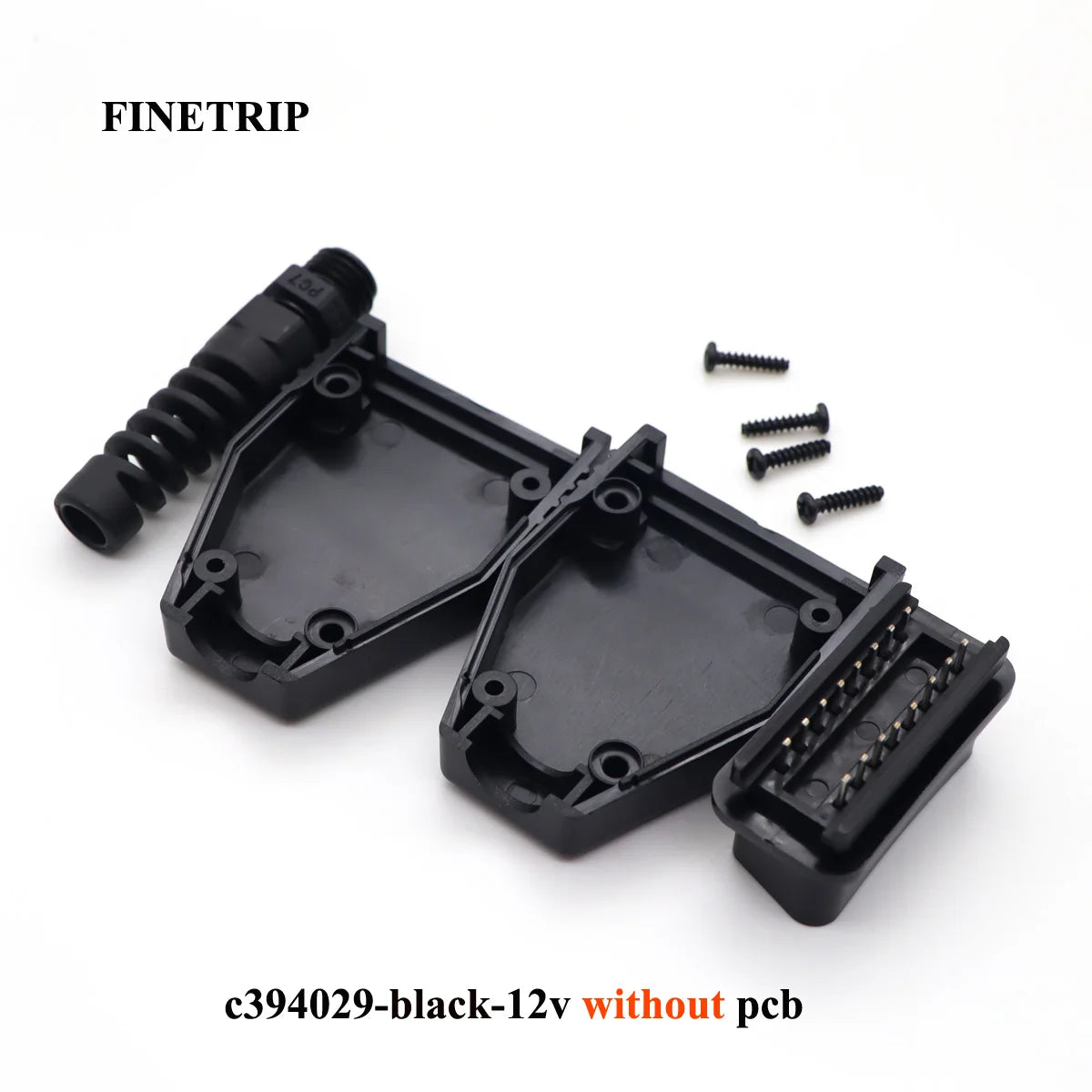 FINETRIP 1set High Quality Universal 16Pin OBDii OBD2 J1962 Connector Male Adapter Car OBD Shell Plug Housing +SR+ Screw - Jamboshop.com