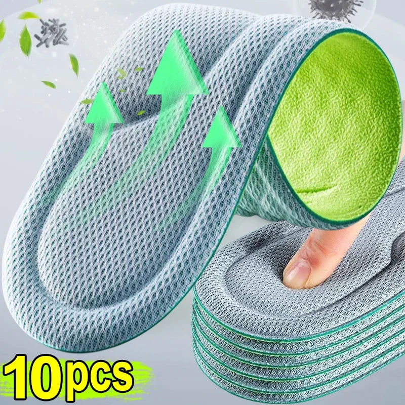 Unisex Memory Foam Orthopedic Insoles Deodorizing Insole For Shoes Sports Absorbs Sweat Soft Antibacterial Shoe Accessories