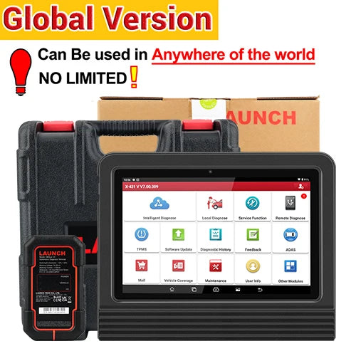 Launch X431 PRO V5.0 Automotive Diagnostic tools Full System ECU Coding Active test 37+ Service FCA CANFD DOIP OBD2 scanner - Jamboshop.com