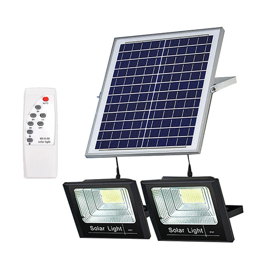 196/270LEDs Two Head Solar Lamp Waterproof Light Control Remote Control LED Light Outdoor Garden Wall Spotlight Home Decoration - Jamboshop.com