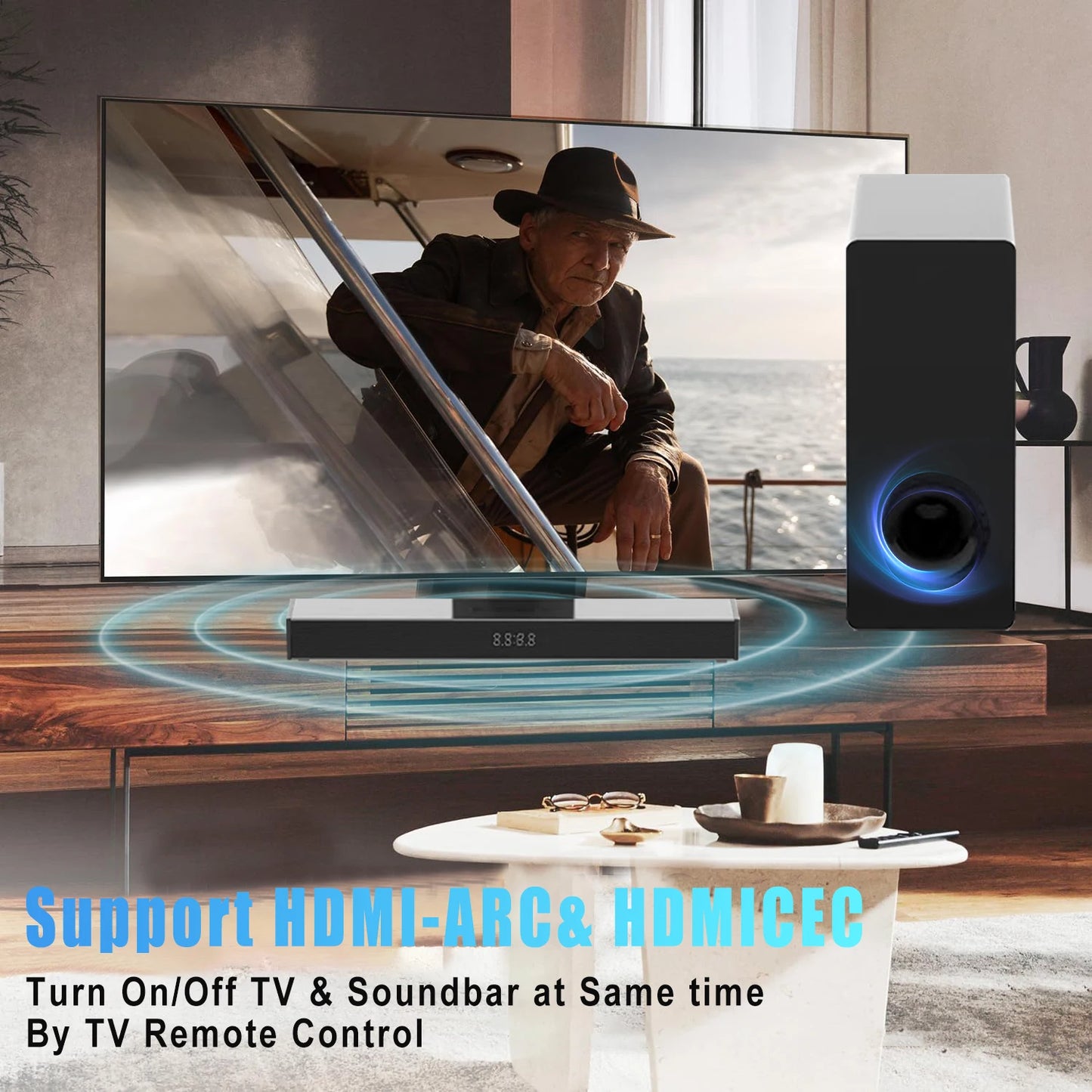 Factory direct selling Sound Bar with sub woofer Bluetooth SoundBar surround Speaker Home Theatre system For Tv Theater