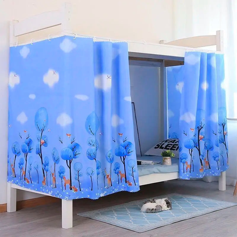 Dormitory Canopy Bed Curtains Bunk Single Curtain Student Bed Dustproof Privacy Protection Mosquito Net Bedroom Home Decor - Jamboshop.com