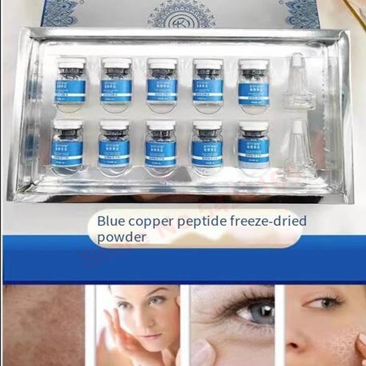 High Purity 98% Blue Copper Peptide Essence Facial Anti-Aging Repair Polypeptide Active Hyaluronic acid Moisturizing Skin Care - Jamboshop.com