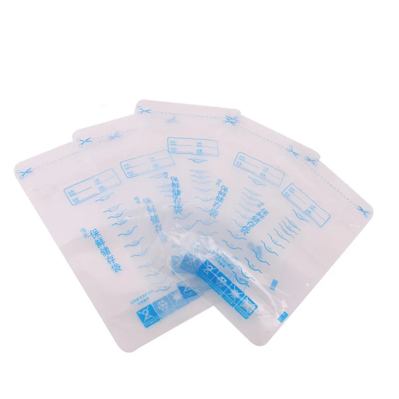 250ml Milk Freezer Bags Mother Milk Baby Food Breast Milk Bag BPA Free Baby Safe Feeding Bag Feeding Breast Pump Save Part 30Pcs