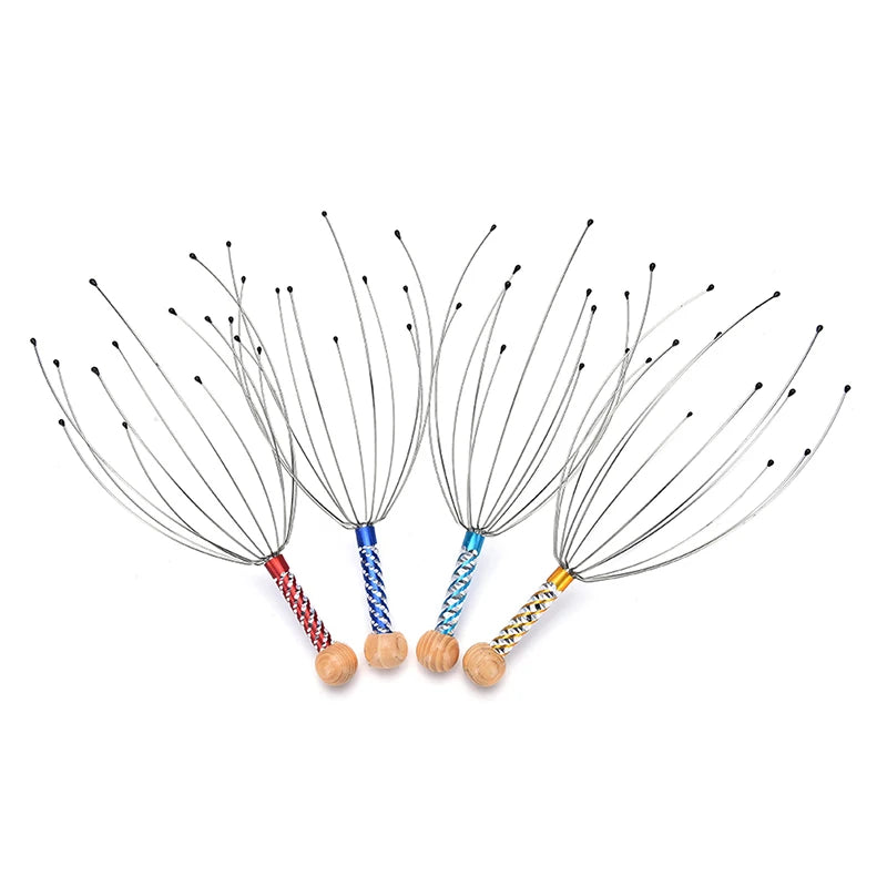 1pcs Head Massager Octopus Claw Massager Tool Head Scalp Neck Equipment Stress Release Relax Massage Tens Pain Relief Head Care