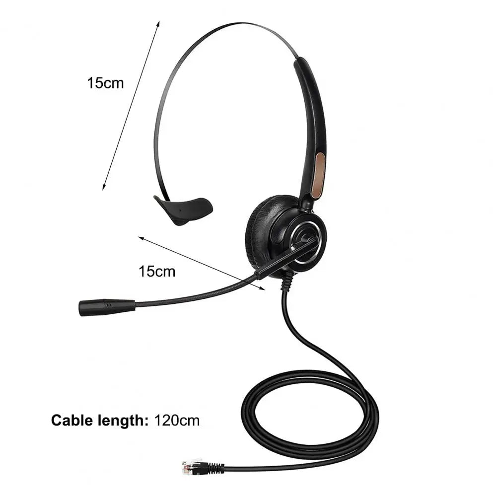 U900 H510 Telephone Headset High Fidelity Noise Reduction 3.5mm RJ9 MIC Long Cable Call Center Headphone For Telemarketing