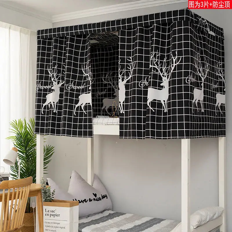 Dormitory Canopy Bed Curtains Bunk Single Curtain Student Bed Dustproof Privacy Protection Mosquito Net Bedroom Home Decor - Jamboshop.com