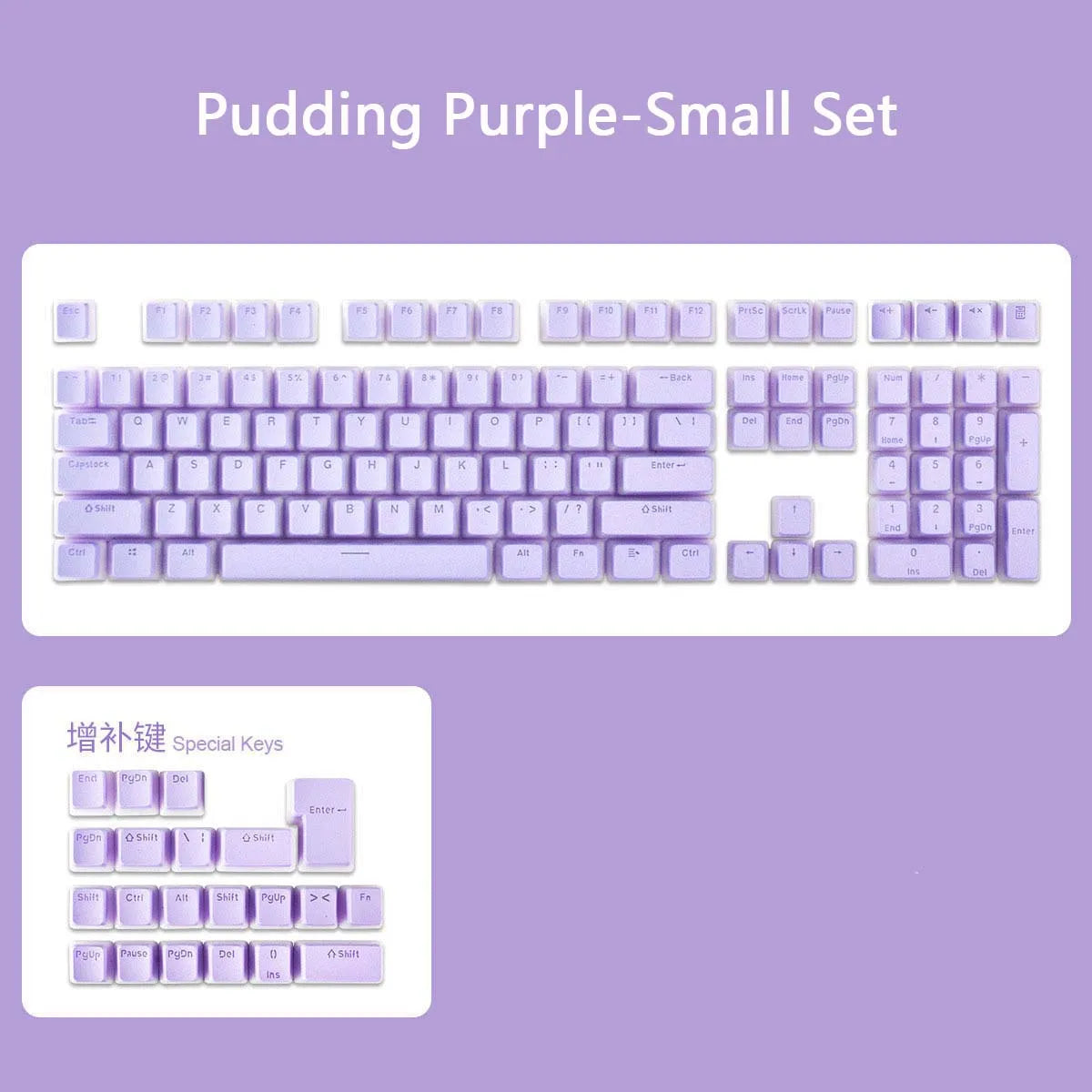 129 Keys Pudding Keycaps OEM Profile PBT Double Shot Keycap For Mx Switch Mechanical Keyboard ISO Layout RGB backlit Key Caps - Jamboshop.com