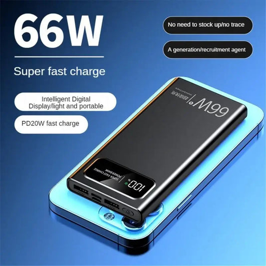 Power Bank 20000mAh 66W 120W Super Ultra Fast Charging External Battery Charger PD 20W PowerBank For iPhone 13 14 Pro Samsung