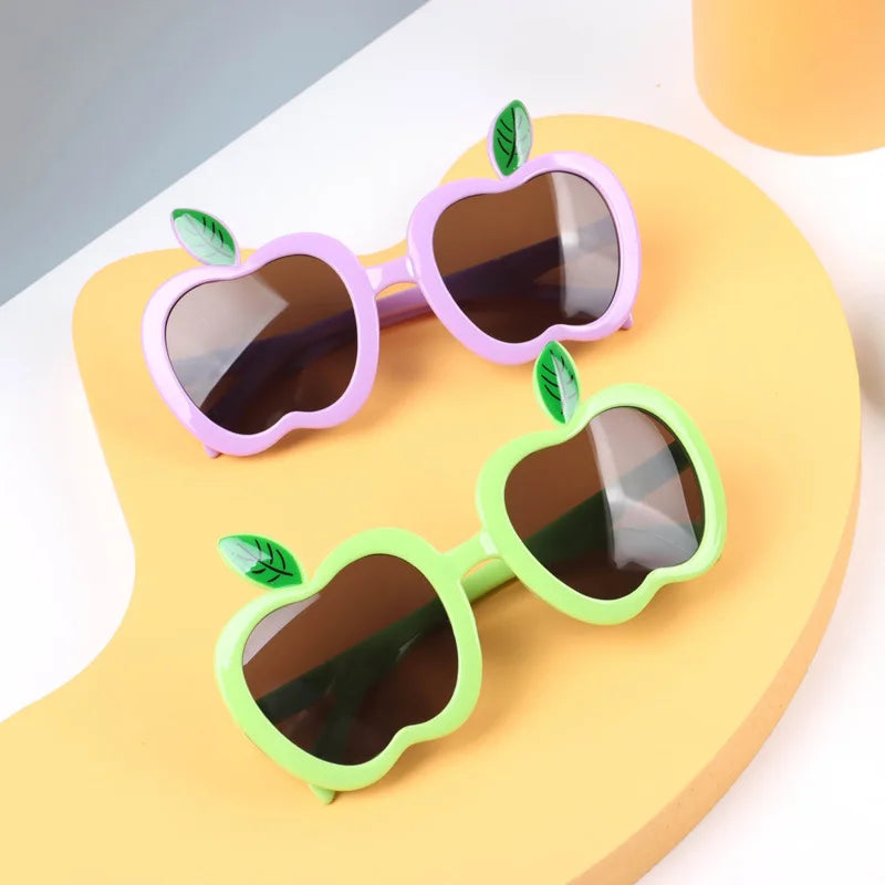 Apple Shape Children's Sunglasses Trendy Beach Sun Glasses UV400 Girls Boys Eyeglasses Outdoor Shades Decoration Eyewear - Jamboshop.com