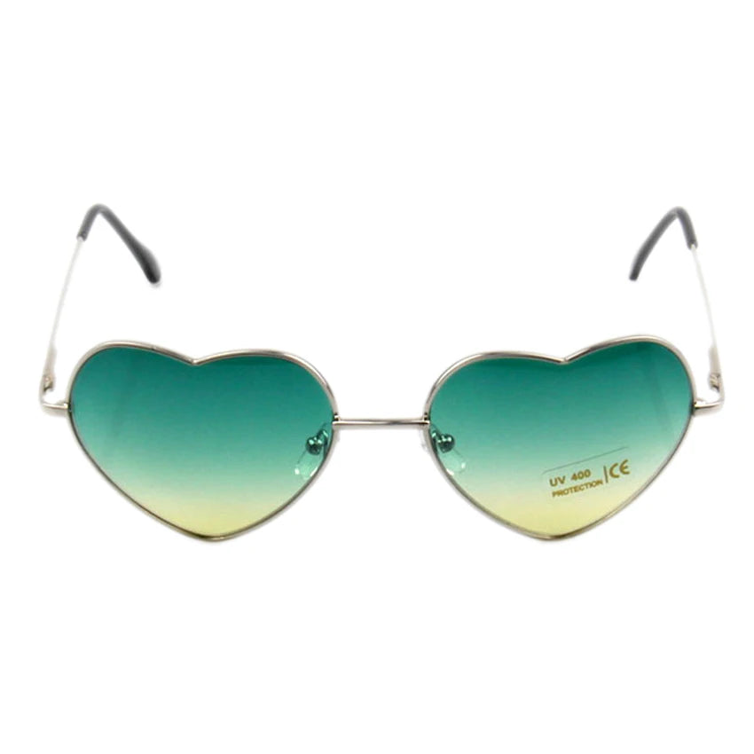 FOENIXSONG Women's Sunglasses Cute Heart Frame UV400 Vintage Mirror Glasses for Women Gafas очки Oculos Lentes - Jamboshop.com