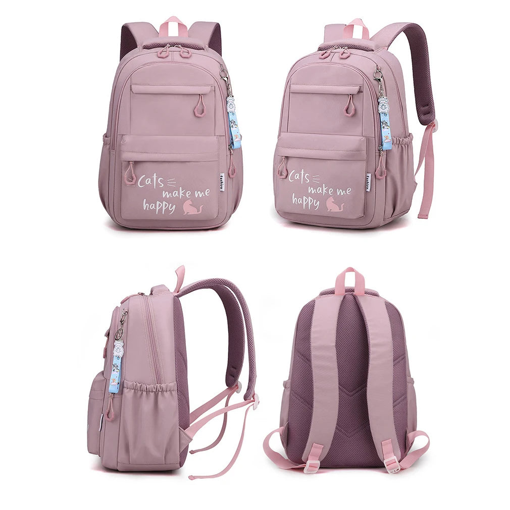 Girl School Bag Backpack Back Pack For Teenager Women Children Female Pink Schoolbag Primary High Bagpack Class Teens Child Kids - Jamboshop.com