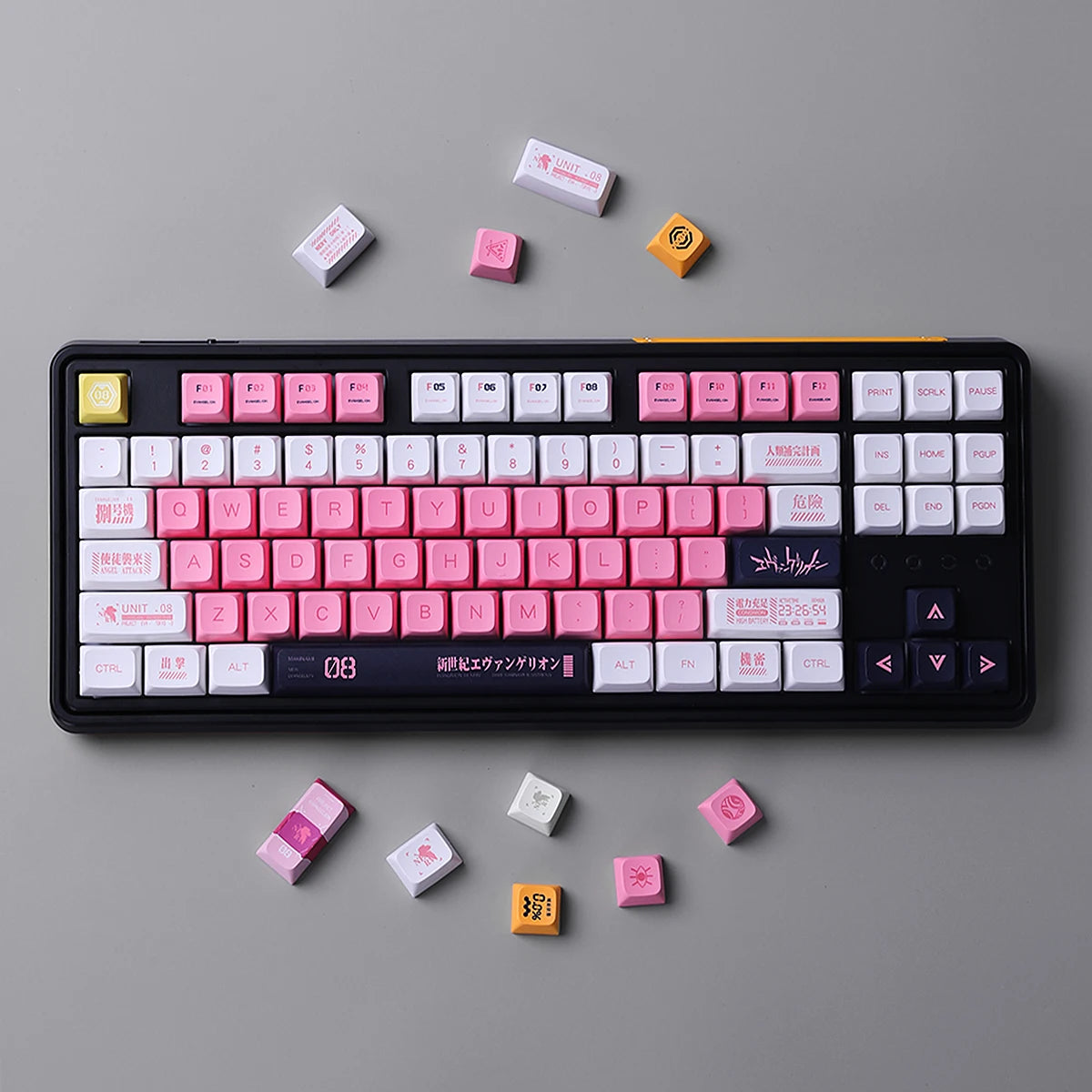 134 Keys XDA Profile Keycaps Dye Sublimation PBT Keycap For Mx Switch Mechanical Keyboard Anime EVA 01 02 08 Custom ISO Key Caps - Jamboshop.com