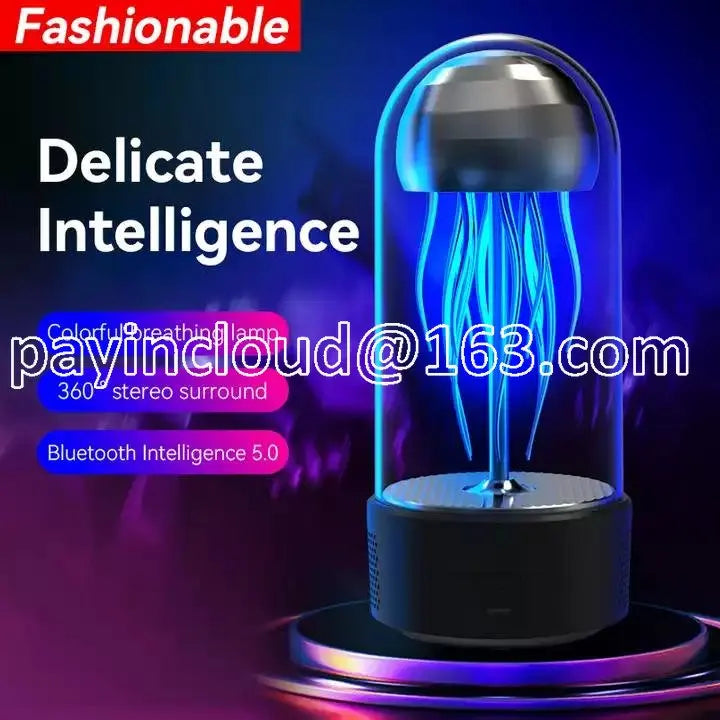 Top Selling Products 2022 Amazon Jelly Fish Led Light Original Speaker Home Theatre System with Tripod Blue Tooth Speaker