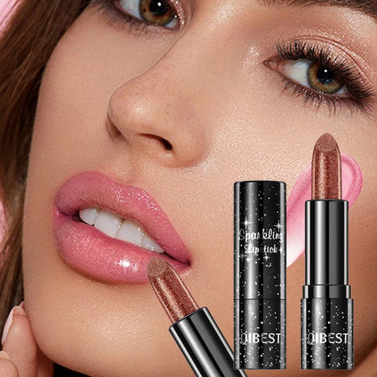 Pearl Gloss Lipstick Moisturizing Glitter Shining Lipgloss Color-changing Lipstick Smooth Waterproof Lasting Diamond Lipsticks