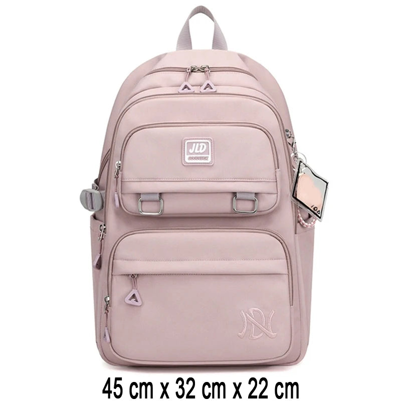 Girl School Bag Backpack Back Pack For Teenager Women Children Female Pink Schoolbag Primary High Bagpack Class Teens Child Kids - Jamboshop.com