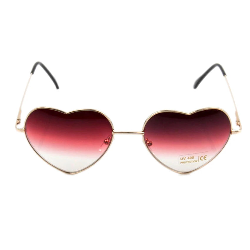 FOENIXSONG Women's Sunglasses Cute Heart Frame UV400 Vintage Mirror Glasses for Women Gafas очки Oculos Lentes - Jamboshop.com