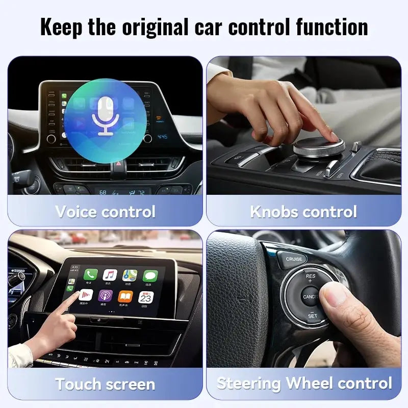 XUDA NEW Wireless CarPlay Android Auto Wireless Adapter Smart Mini Box Plug And Play WiFi Fast Connect Universal For Nissan - Jamboshop.com