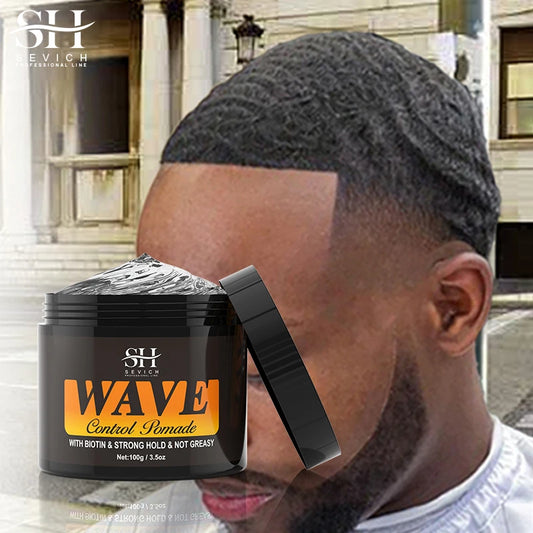 2023 Natural Wavy Frizz Control Pomade Strong Hold Nourishing Scalp Wave Cream Hair Styling Tools Anti-Hair Loss For Black Men - Jamboshop.com