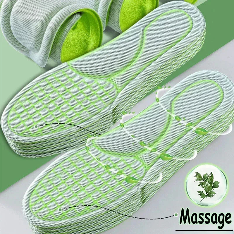 Unisex Memory Foam Orthopedic Insoles Deodorizing Insole For Shoes Sports Absorbs Sweat Soft Antibacterial Shoe Accessories