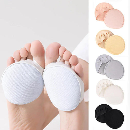 1 Pair Five Toes Forefoot Pads Women High Heels Half Insoles Foot Pain Relief Invisible Socks Foot Toe Support Feet Care Insoles